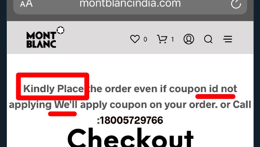 Mont Blanc India – An interesting fraud or a real bad way of handling operations